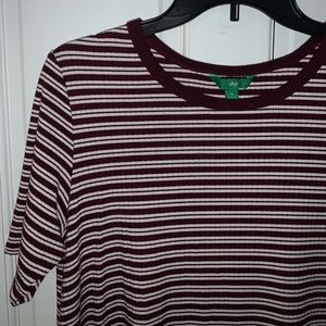 Purple and White striped Dress